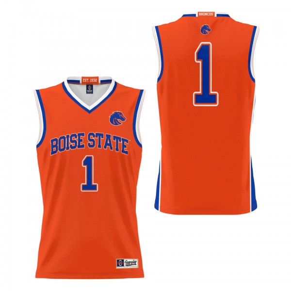 #1 Boise State Broncos ProSphere Basketball Jersey...