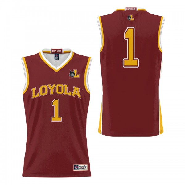 #1 Loyola Chicago Ramblers ProSphere Basketball Je...