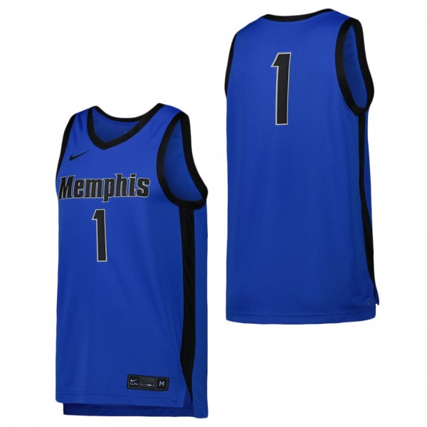 #1 Memphis Tigers Nike Replica Basketball Jersey B...