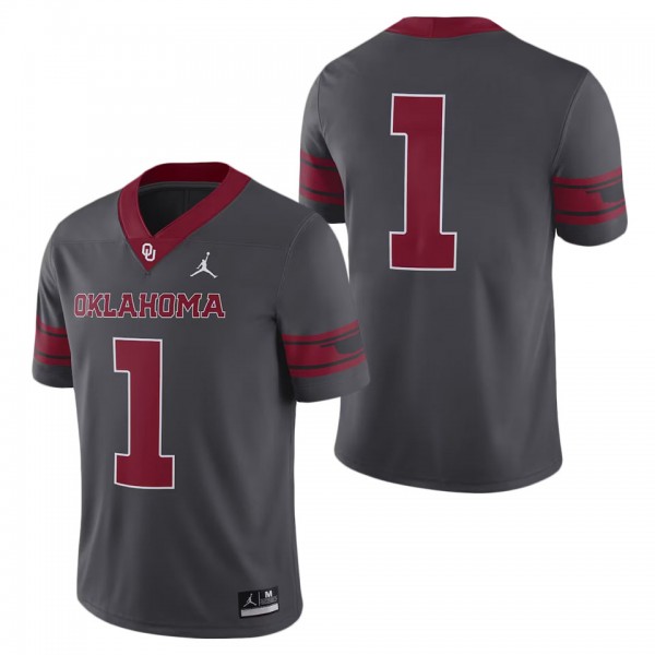 #1 Oklahoma Sooners Nike Alternate Game Jersey Ant...