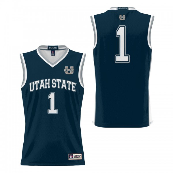 #1 Utah State Aggies ProSphere Basketball Jersey N...