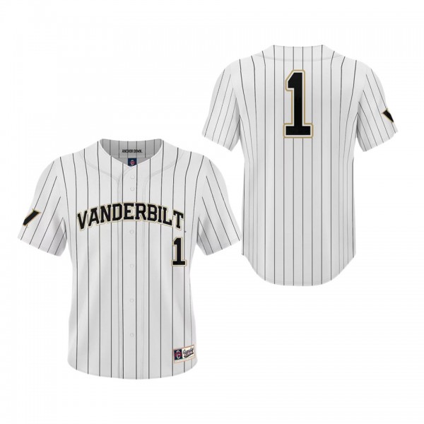 #1 Vanderbilt Commodores ProSphere Baseball Jersey...