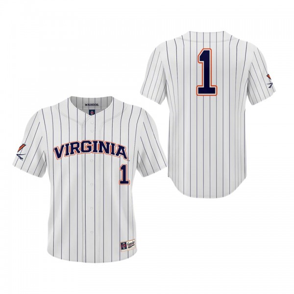 #1 Virginia Cavaliers ProSphere Baseball Jersey White