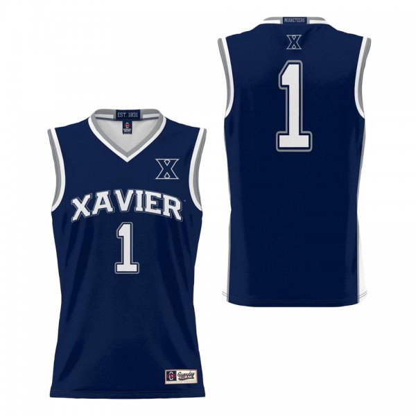 #1 Xavier Musketeers ProSphere Youth Basketball Je...