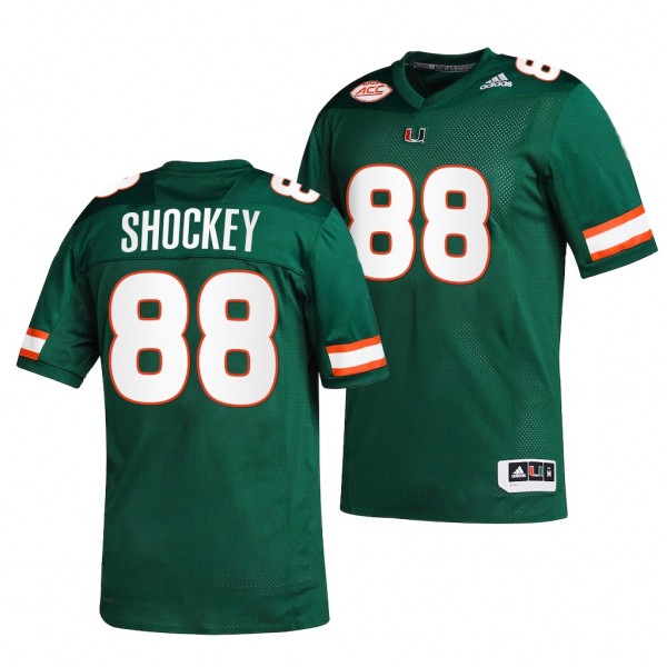 Miami Hurricanes Jeremy Shockey 88 Jersey Green 2001 The greatest college football team Uniform