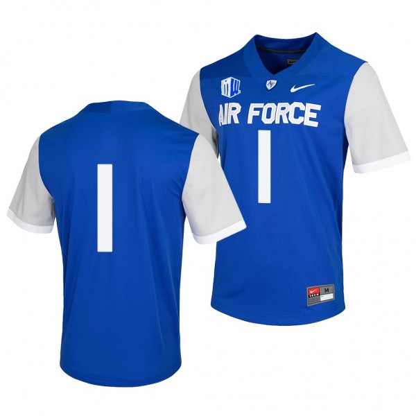 Air Force Falcons 1 Jersey Blue 2021-22 College Fo...
