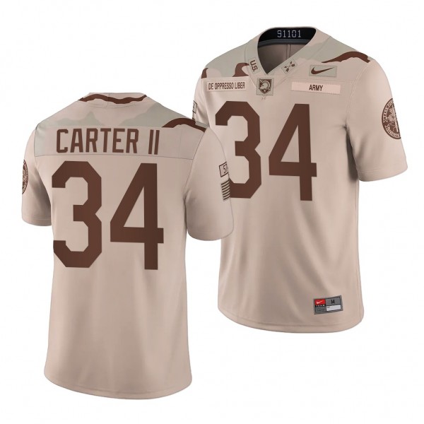 Army Black Knights Andre Carter II 34 Jersey Oatme...