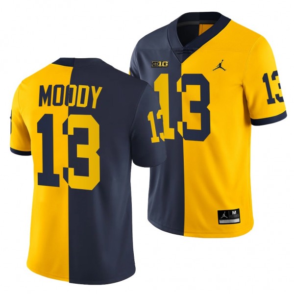 Michigan Wolverines Jake Moody 13 Jersey Navy Maiz...