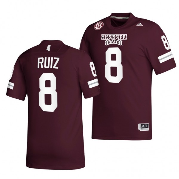 Mississippi State Bulldogs Brandon Ruiz 8 Jersey M...