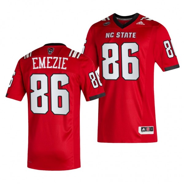 NC State Wolfpack Emeka Emezie 86 Jersey Red 2021-...