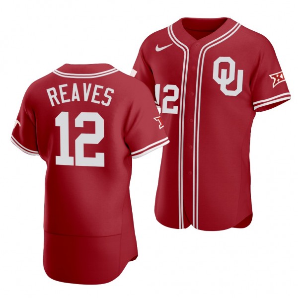 Oklahoma Sooners Austin Reaves 2021 Vapor Prime Red College Baseball Jersey