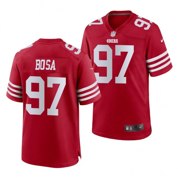 San Francisco 49ers Nick Bosa Game Jersey #97 Scar...