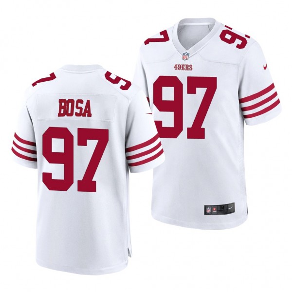 San Francisco 49ers Nick Bosa Game Jersey #97 Whit...