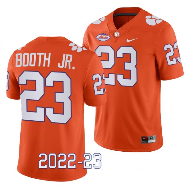 Clemson Tigers Andrew Booth Jr. Jersey 2022-23 Gam...