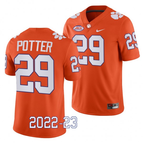 Clemson Tigers B.T. Potter Jersey 2022-23 Game Ora...