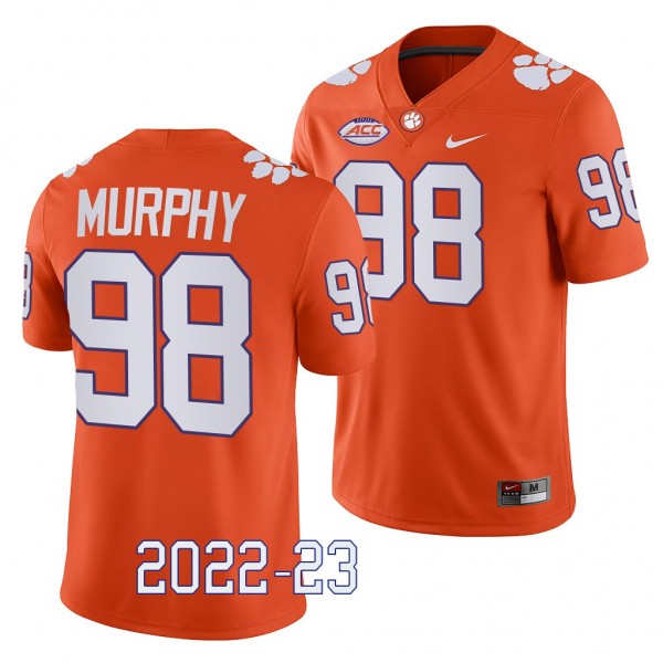 Clemson Tigers Myles Murphy Jersey 2022-23 Game Or...