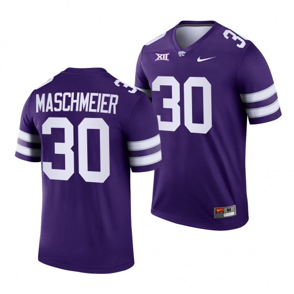 Kansas State Wildcats Matt Maschmeier Jersey 2022-23 College Football Purple #30 Men's Shirt