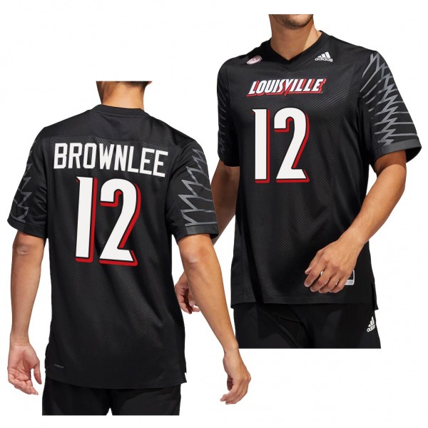 Jarvis Brownlee Louisville Cardinals #12 Black Jer...