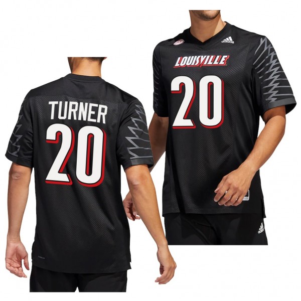 Maurice Turner Louisville Cardinals #20 Black Jers...