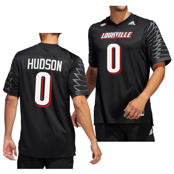 Tyler Hudson Louisville Cardinals #0 Black Jersey ...