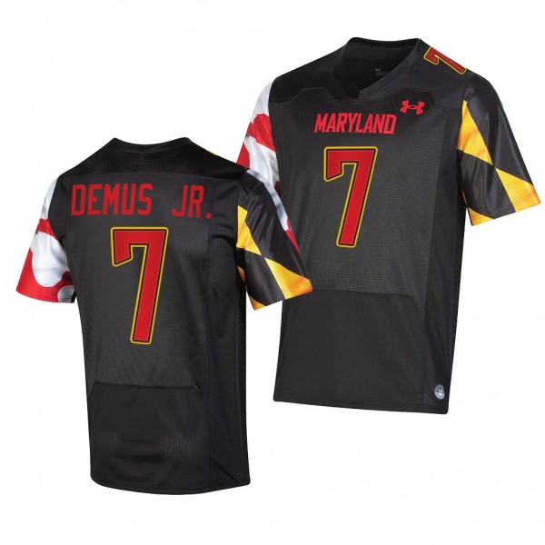 Dontay Demus Jr. Maryland Terrapins 2022-23 College Football Replica Jersey Men's Black #7 Uniform