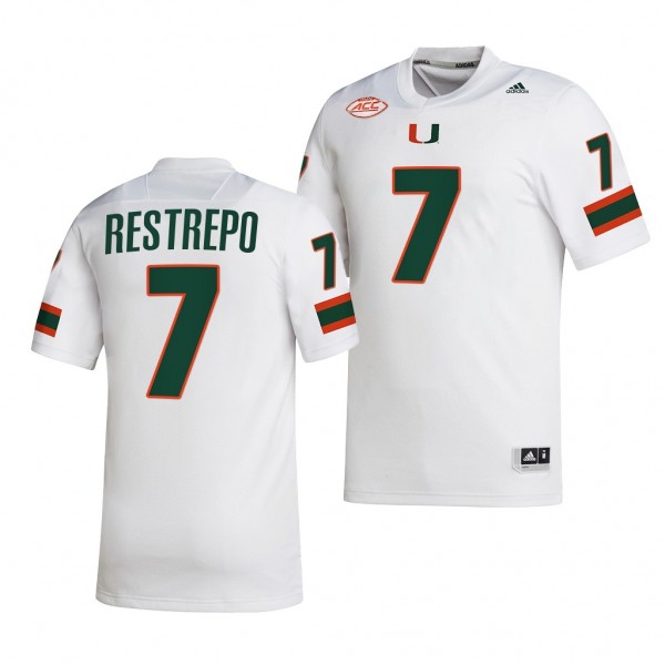 Miami Hurricanes Xavier Restrepo Jersey 2022-23 Co...
