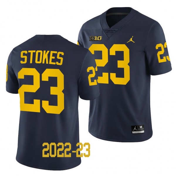 Michigan Wolverines #23 C.J. Stokes 2022-23 Colleg...