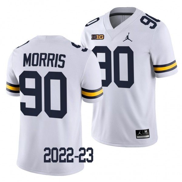 Michigan Wolverines Mike Morris Jersey 2022-23 Col...