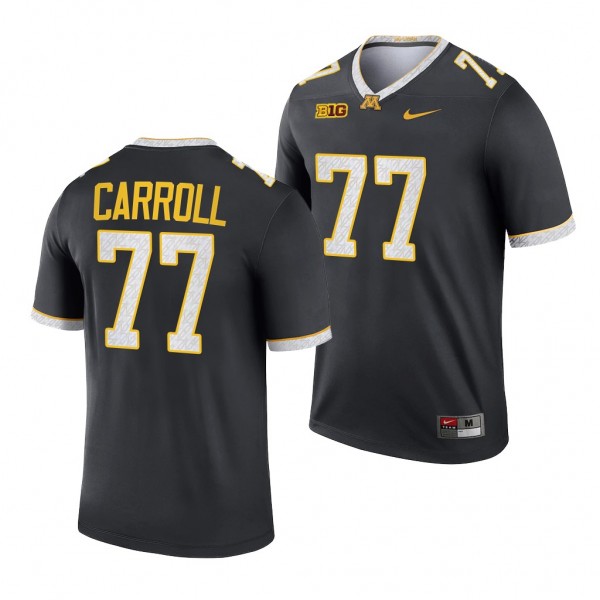 Minnesota Golden Gophers Quinn Carroll Legend Alternate Jersey #77 Gray 2022-23 Football Uniform