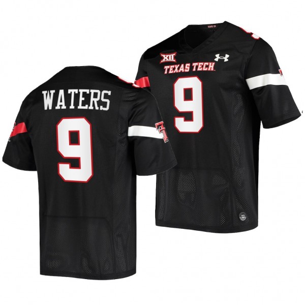 Marquis Waters Texas Tech Red Raiders 2022-23 College Football Jersey Men's Black #9 Uniform