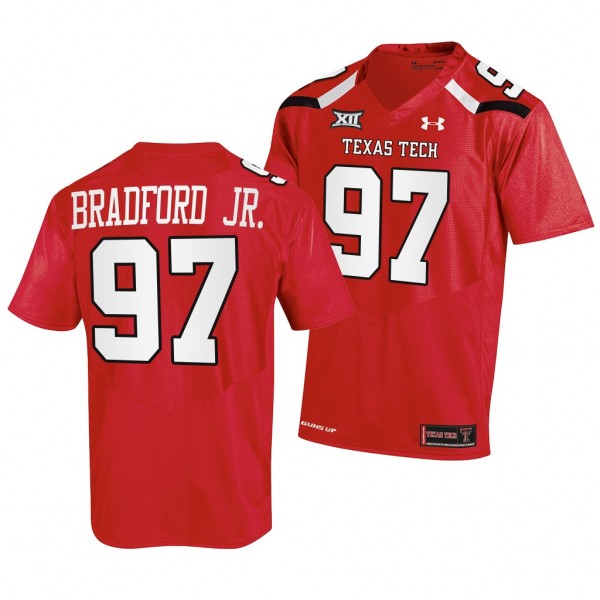 Texas Tech Red Raiders #97 Tony Bradford Jr. 2022-...