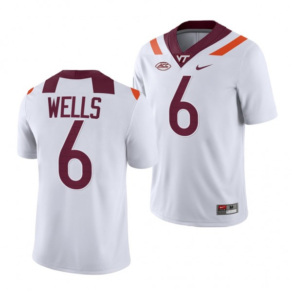 Virginia Tech Hokies Grant Wells Jersey 2022-23 Co...