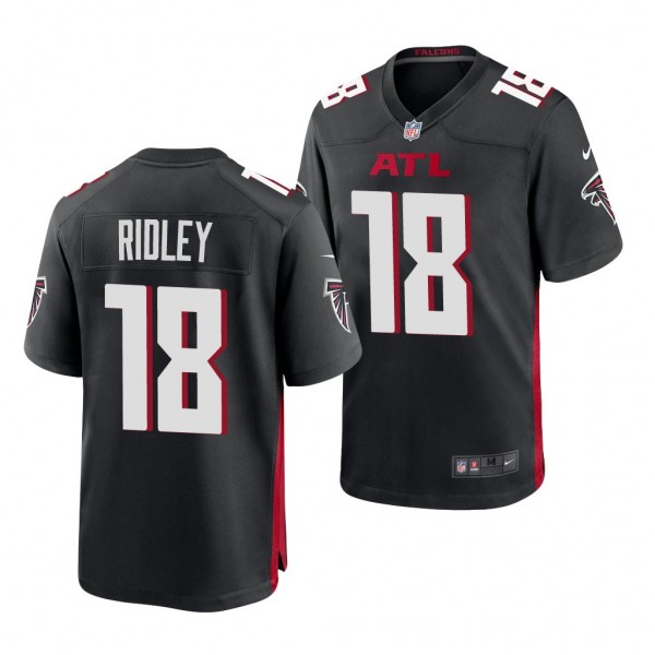Atlanta Falcons #18 Calvin Ridley Game Jersey Blac...
