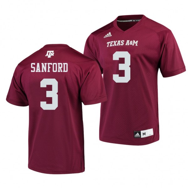 College Football Daymion Sanford Texas A&M Aggies Jersey Maroon