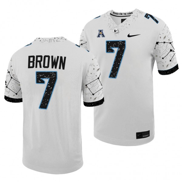 Davonte Brown UCF Knights #7 White Jersey 2022 Space Game Men's Untouchable Football Uniform