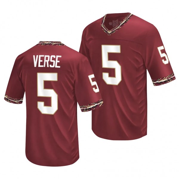 Florida State Seminoles Jared Verse College Football Jersey #5 Garnet 2023 Replica Uniform