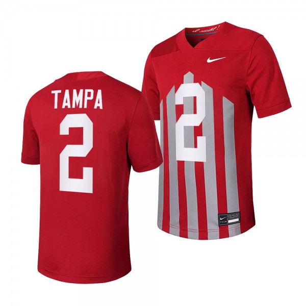 T.J. Tampa Iowa State Cyclones #2 Cardinal Jersey 2023 Throwback Football Men's Replica Uniform