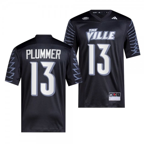Jack Plummer Louisville Cardinals #13 Black Jersey...