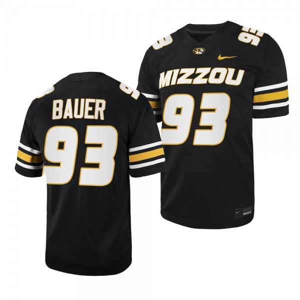 Missouri Tigers Luke Bauer Jersey 2023 NIL Footbal...