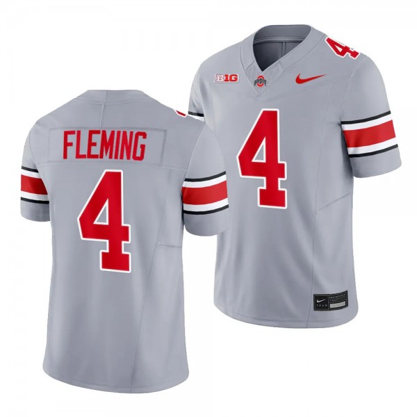 Ohio State Buckeyes #4 Julian Fleming 2023 Alterna...