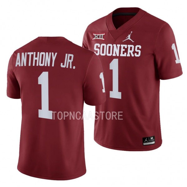 Andrel Anthony Oklahoma Sooners Away Game #1 Jerse...
