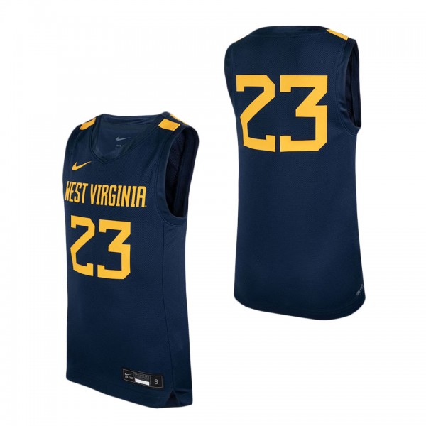 #23 West Virginia Mountaineers Nike Youth Icon Rep...