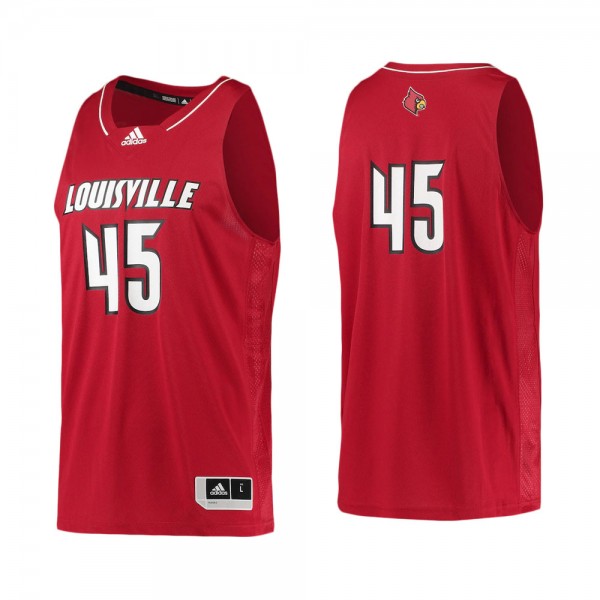 #45 Louisville Cardinals adidas Swingman Basketbal...