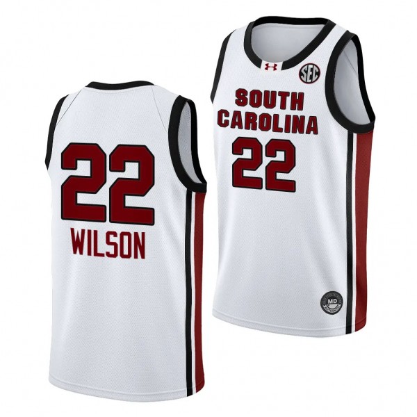South Carolina Gamecocks A'ja Wilson White #22 Wom...