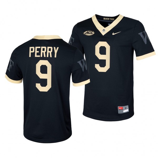 Wake Forest Demon Deacons A.T. Perry #9 Black Unto...