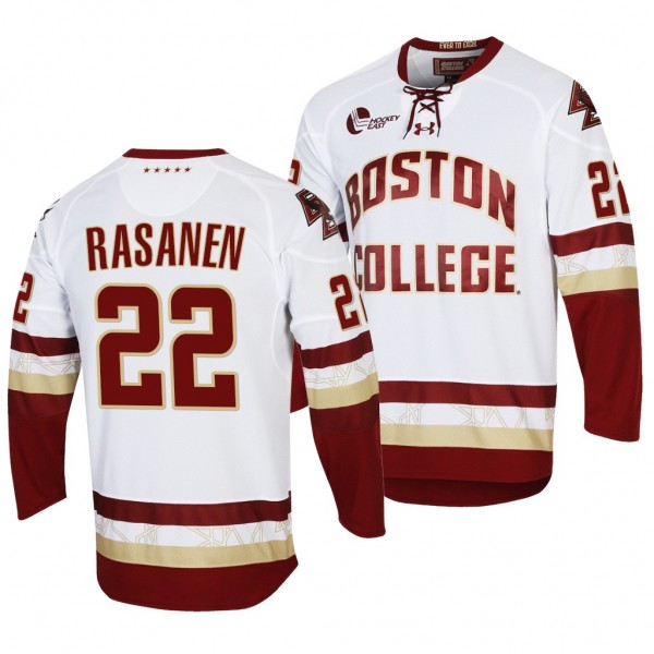 Aapeli Rasanen Boston College Eagles White Replica NCAA College Hockey Jersey