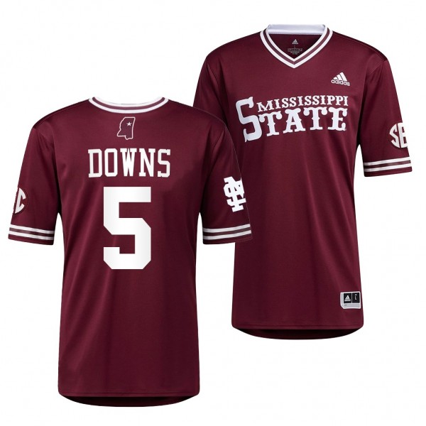 Mississippi State Bulldogs Maroon College Baseball...