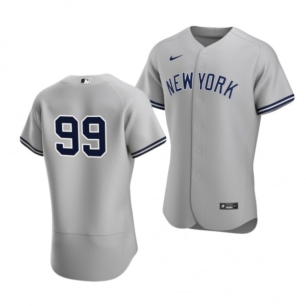 Aaron Judge New York Yankees #99 Gray Authentic Road Jersey