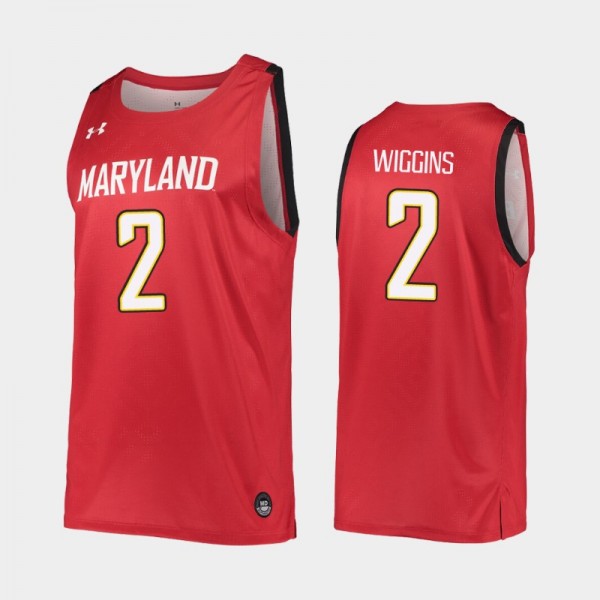 Maryland Terrapins Aaron Wiggins Red 2019-20 Replica College Basketball Jersey