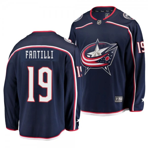 2023 NHL Draft Adam Fantilli Columbus Blue Jackets #19 Navy Home Breakaway Player Jersey